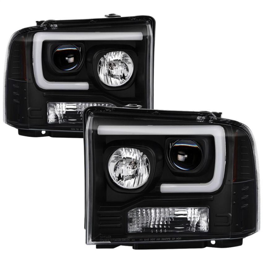 SPYDER 5084507 Light Bar Projector Headlights - Black