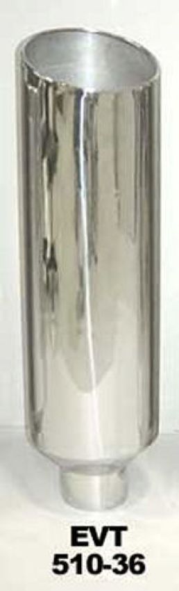 PYPES PERFORMANCE EXHAUST PYPEVT510-36 Exhaust Stack 5in x 10in 36in L Polished
