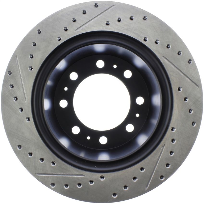 Stoptech 127.67080L Sport Drilled & Slotted Rotor - Front Right