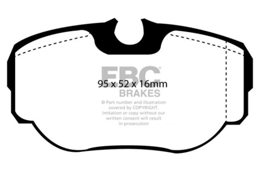 EBC Brakes DP61038 6000 Series Greenstuff Truck/SUV Brakes Disc Pads