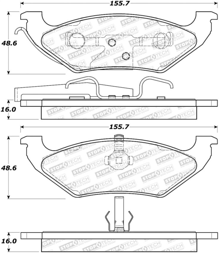 Stoptech 308.07150 Street Brake Pads