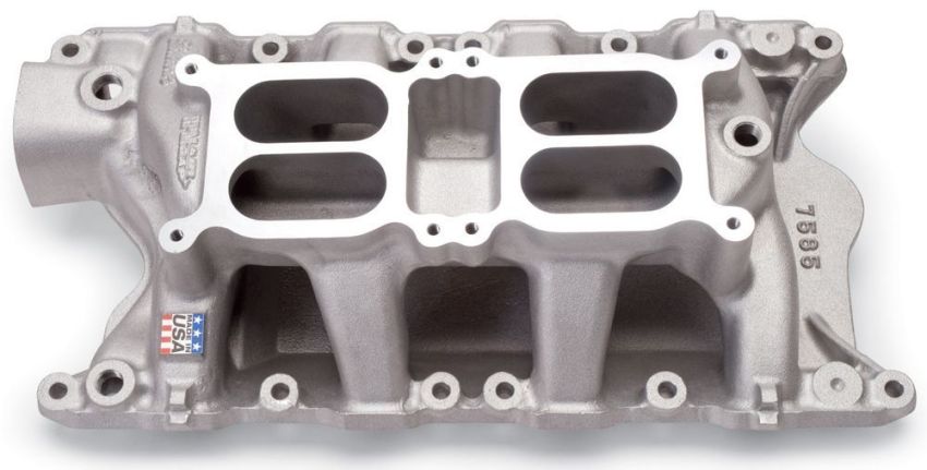 EDELBROCK EDE7585 SBF Performer RPM Dual Quad A/G Manifold - 351W