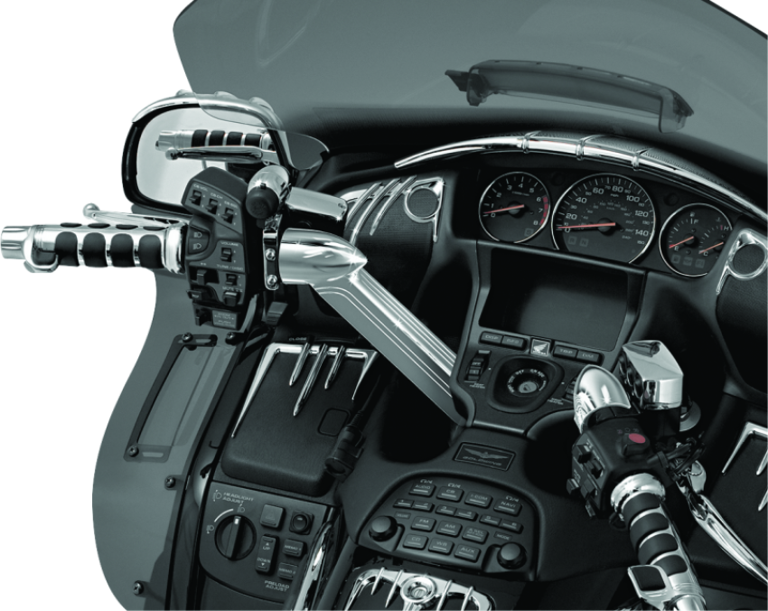 Kuryakyn 3747 Handlebar Top Cover 01-17 GL1800 Chrome