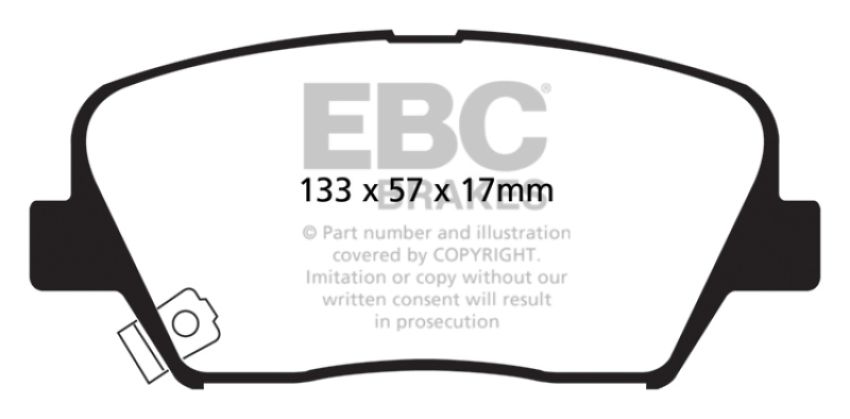 EBC Brakes DP21863 Greenstuff 2000 Series Sport Brake Pads