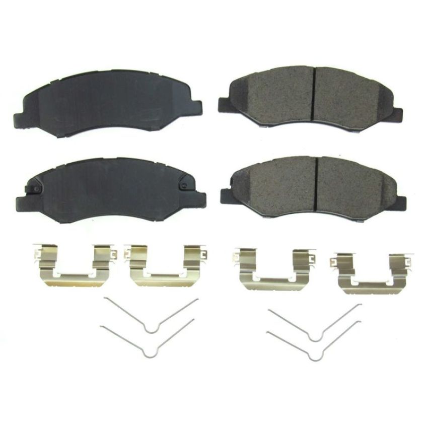 PowerStop 17-2089 PowerStop - Z17 Low-Dust Ceramic Brake Pads with Hardware