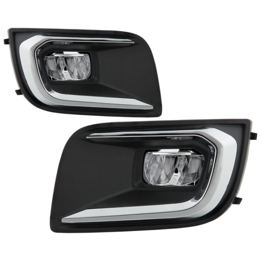 SPYDER 5087140 OEM Style LED Fog Lights w/OEM Fit Switch - Clear