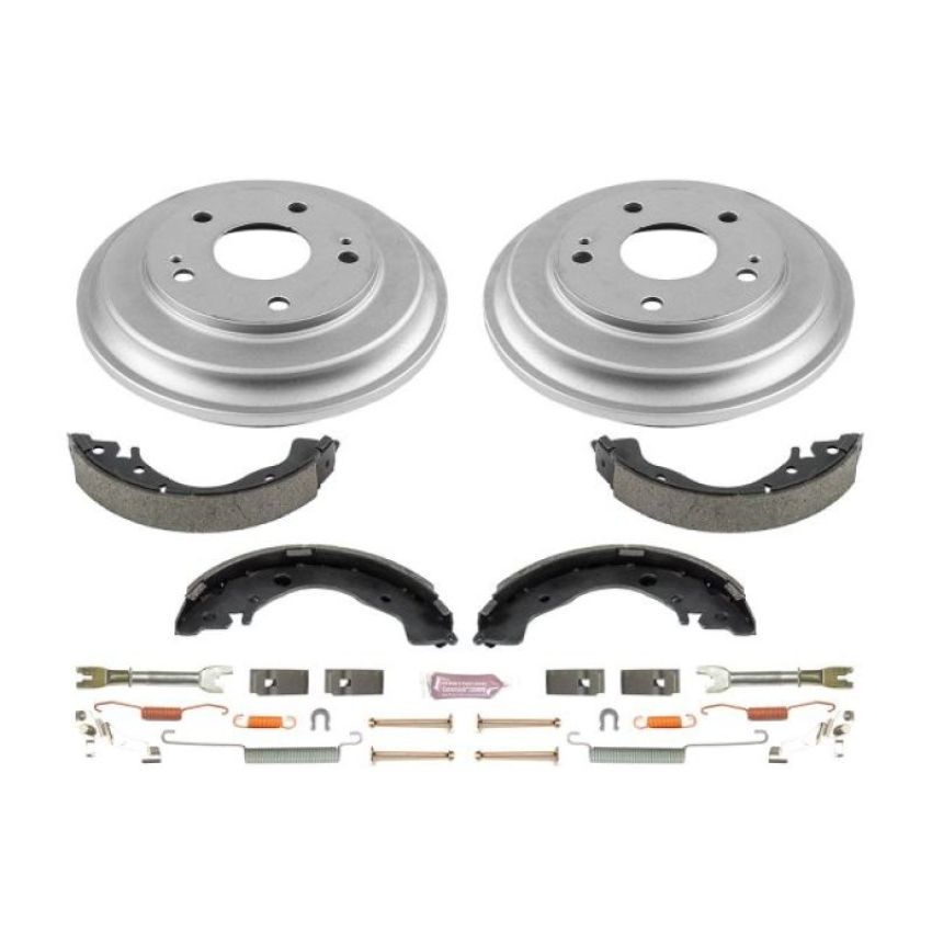 PowerStop KOE15398DK Power Stop 12-15 Honda Civic Coupe Rear Autospecialty Drum Kit