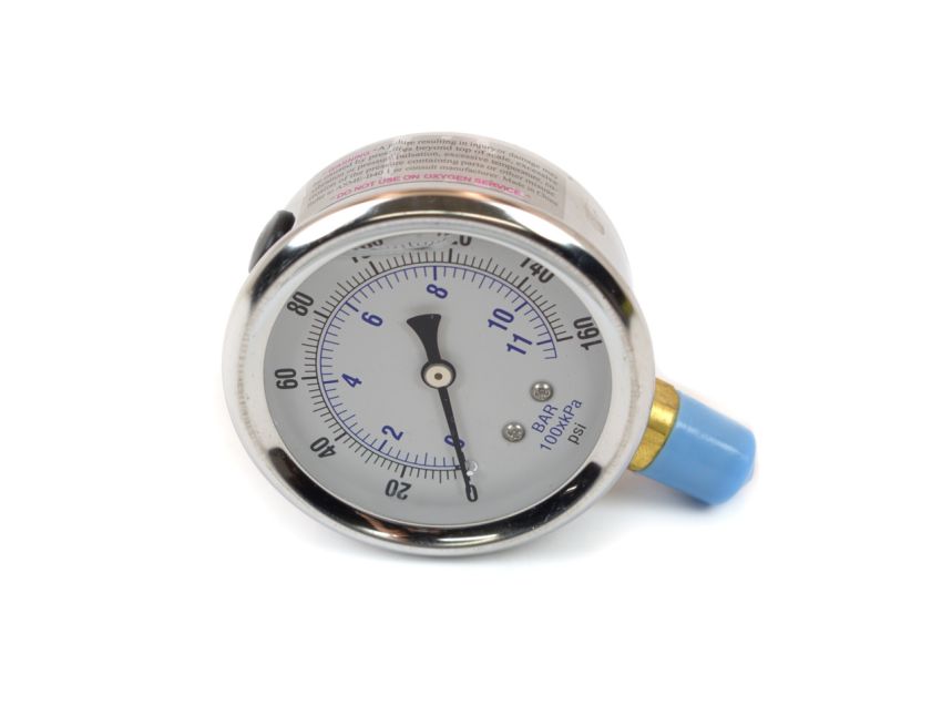CANTON CAN24-500 S/S Accusump Gauge 0-160psi- Liquid Filled