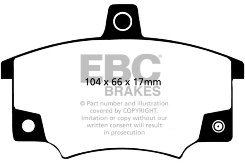 EBC DP2420/2 83 Fiat 124 Spider 2 Greenstuff Front Brake Pads