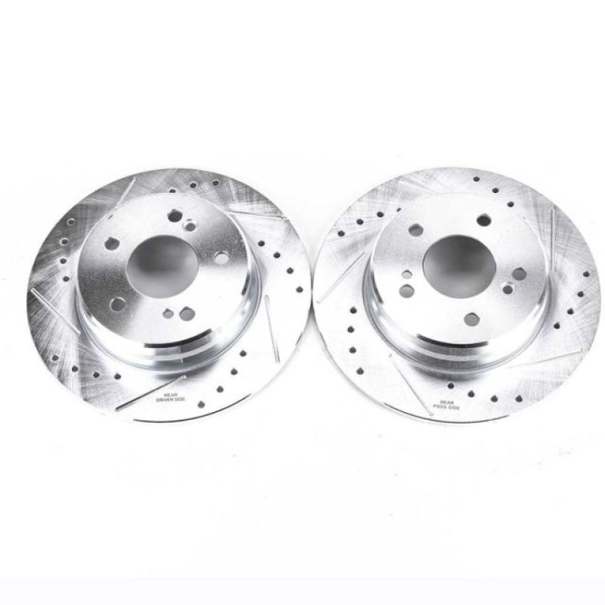 PowerStop EBR238XPR PowerStop Evolution Performance Drilled, Slotted & Plated Brake Rotor Pair