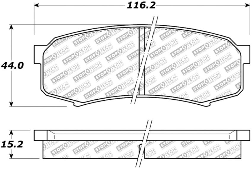 Stoptech 305.06060 Street Select Brake Pads - Front