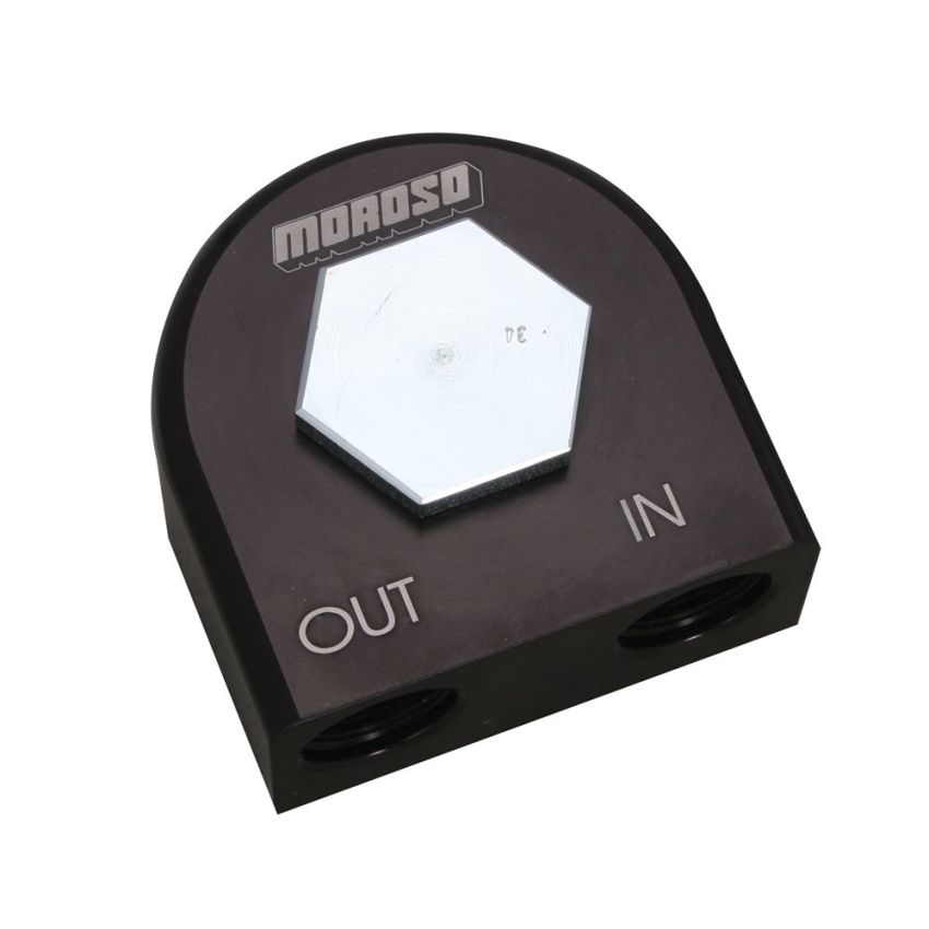 MOROSO MOR23682 90 Degree Filter Adapter - 3/4-16 Thread
