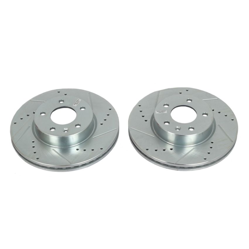 PowerStop AR82159XPR PowerStop Evolution Performance Drilled, Slotted & Plated Brake Rotor Pair