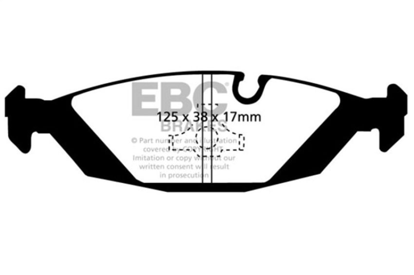 EBC Brakes DP5447NDX Bluestuff NDX Full Race Brake Pads