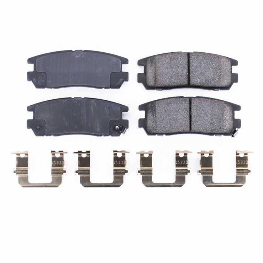 PowerStop 17-580 PowerStop - Z17 Low-Dust Ceramic Brake Pads with Hardware