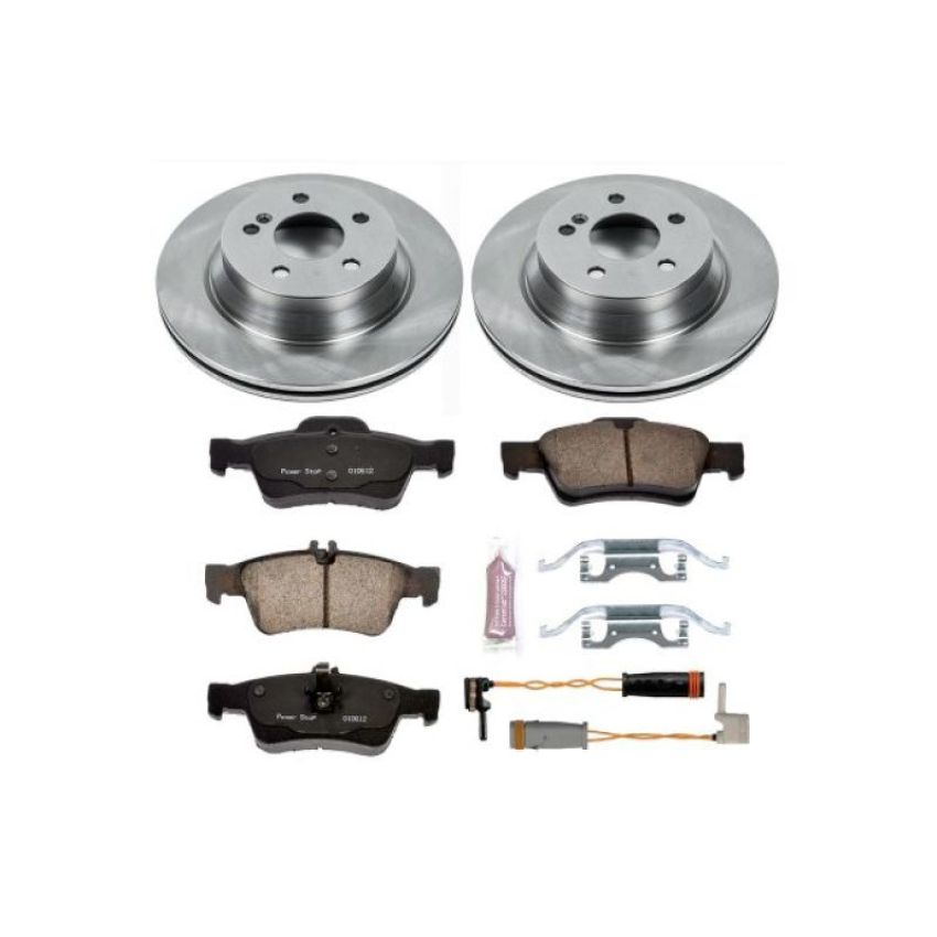 PowerStop KOE5323 OE Stock Replacement Low-Dust Ceramic Brake Pad and Rotor Kit