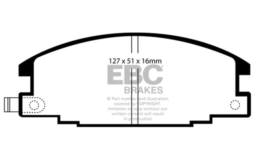 EBC Brakes UD363 Ultimax OEM Replacement Brake Pads