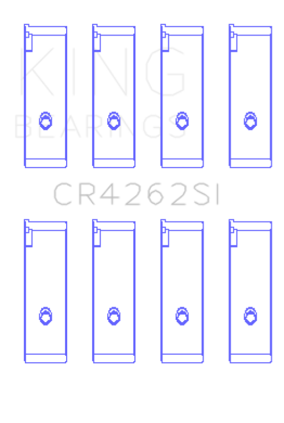 King Engine Bearings CR4262SI0.75 Suzuki J18K/J20A (Size +0.75mm) Connecting Rod Bearing Set