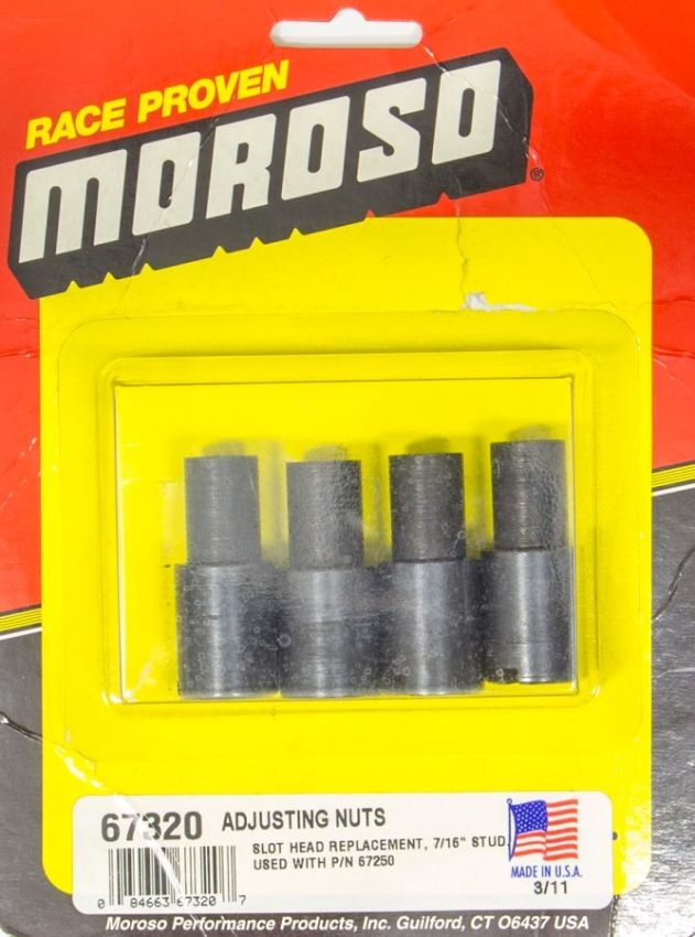 MOROSO MOR67320 Stud Girdle Adj. Nuts 7/16in 4-Pack