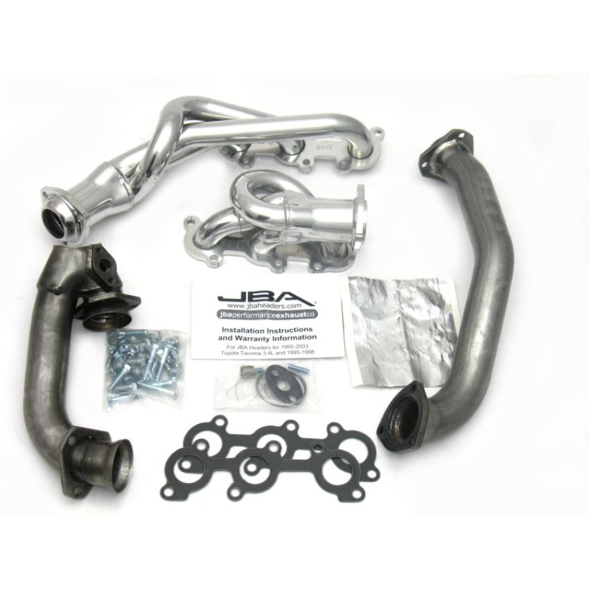 JBA 2032SJS 01-04 Toyota 3.4L V6 w/o EGR 1-1/2in Primary Silver Ctd Cat4Ward Header