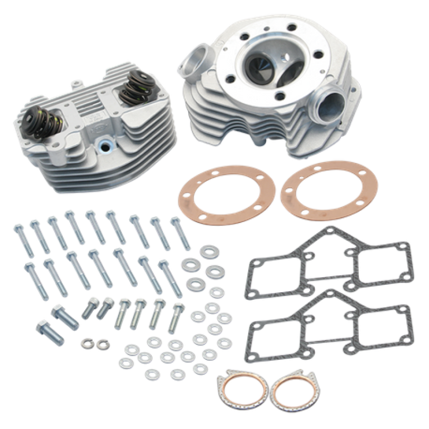 S&S Cycle 90-1497 Super Stock 3-5/8in Bore O-Ring Style Single Plug Cylinder Head Kit - Natural