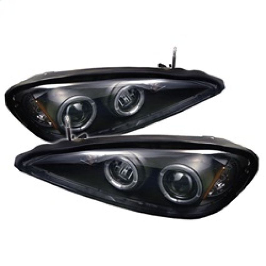 SPYDER 5011640 Projector Headlights - LED Halo - Black
