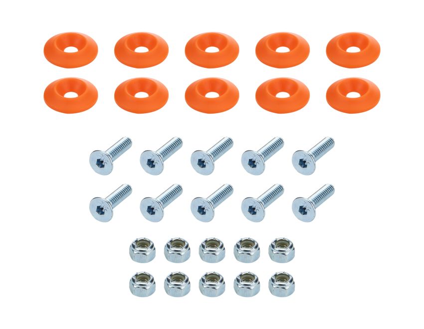 ALLSTAR PERFORMANCE ALL18684 Countersunk Bolt Kit Orange 10pk