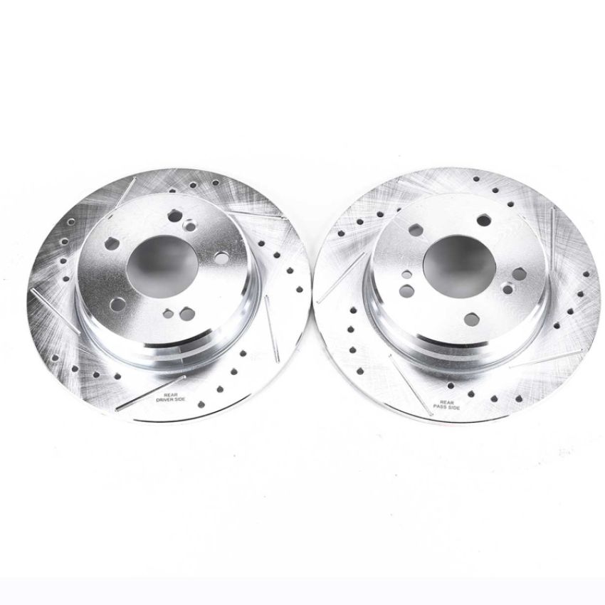 PowerStop EBR238XPR PowerStop Evolution Performance Drilled, Slotted & Plated Brake Rotor Pair