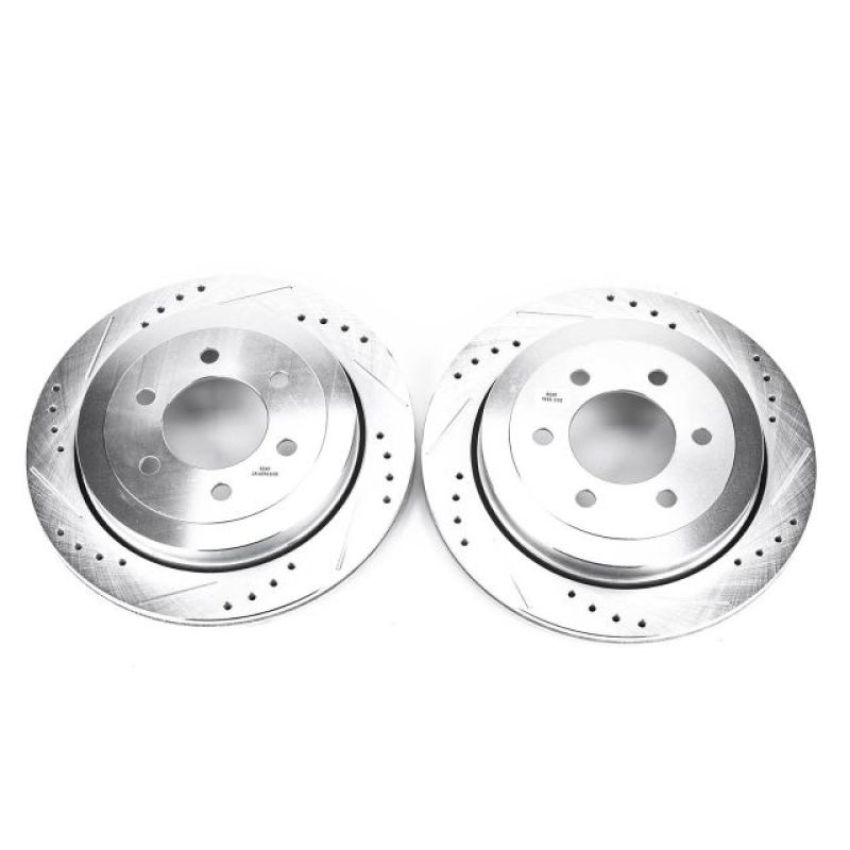 PowerStop AR85124XPR PowerStop Evolution Performance Drilled, Slotted & Plated Brake Rotor Pair