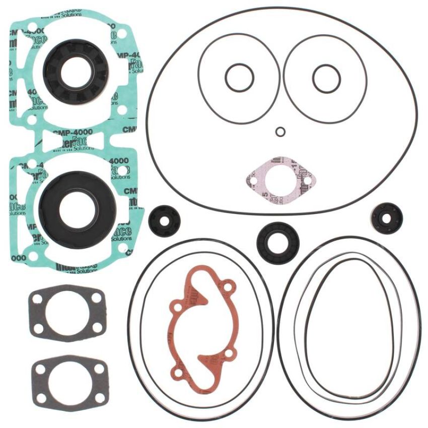 Vertex Pistons 711165E Vertex Gaskets 92-93 Ski-Doo Formula MX/XTC/XTCR Complete Gasket Kit w/ Oil Seals
