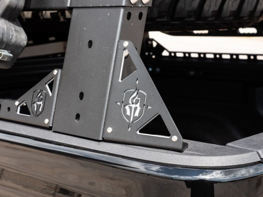 Road Armor 500BRS-BRKTKIT 05-19 Toyota Tacoma TRECK Drill-Less Rack Base Mounting Bracket Kit - Tex Blk