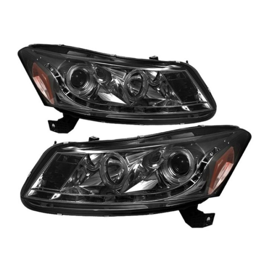 SPYDER 5010681 Projector Headlights - LED Halo - Smoke
