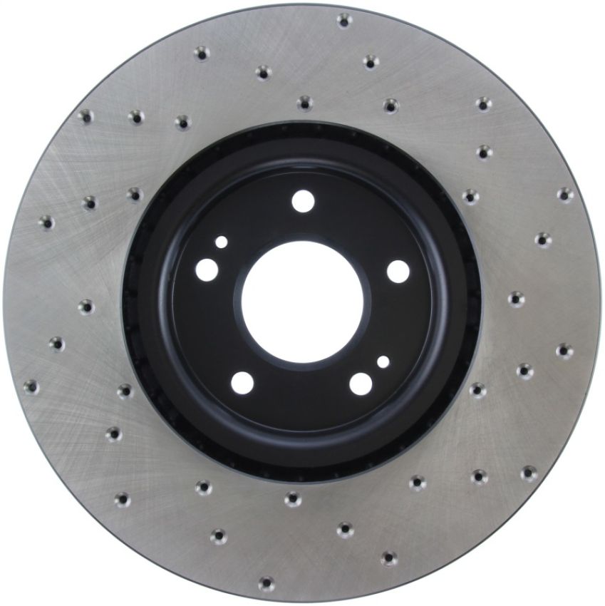 Stoptech 128.46064R 03-06 Mitsubishi Lancer Evo AWD Drilled Right Front Rotor