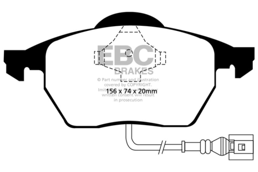 EBC Brakes DP31330C Redstuff Ceramic Low Dust Brake Pads
