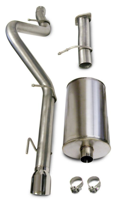 Corsa Performance 14256 3.0in. Cat-Back Single Rear Exit with Single 4.0in. Polished Pro-Series Tip