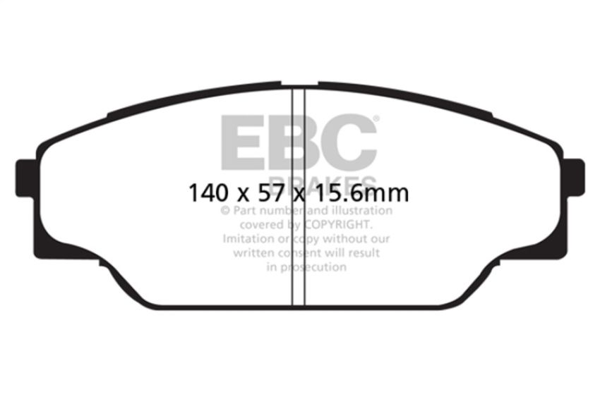 EBC Brakes DP61713 6000 Series Greenstuff Truck/SUV Brakes Disc Pads