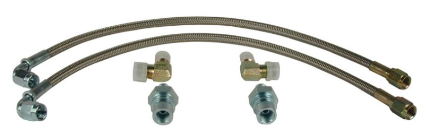Wilwood 220-10509 Flexline Kit 64-72 Most GM 90 Degree Hose end