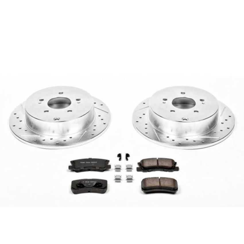 PowerStop K5260 Z23 Daily Driver Carbon-Fiber Ceramic Brake Pad and Drilled & Slotted Rotor Kit