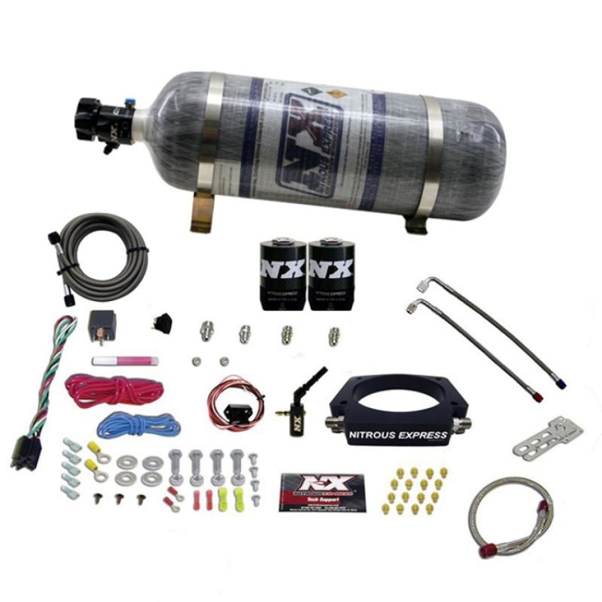 Nitrous Express 20937-12 2014-NEWER GM 6.2L TRUCK NITROUS PLATE SYSTEM (35-300HP) W/ COMPOSITE BOTTLE