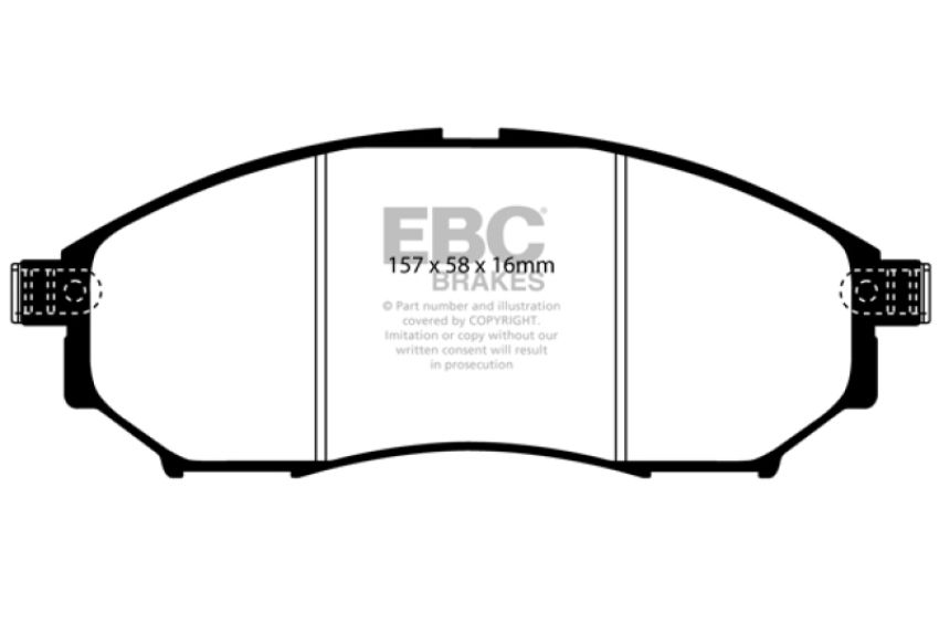EBC Brakes DP31671C Redstuff Ceramic Low Dust Brake Pads