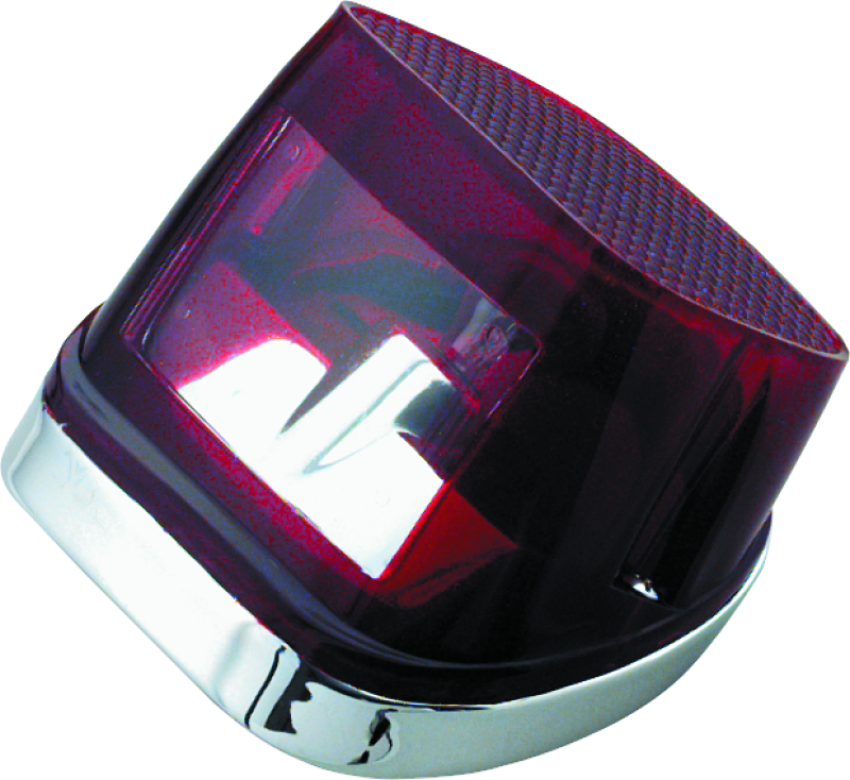 Bikers Choice 490651 73-98 Big Twin And Sportster Replacement Taillight Red Replaces H-D 68008-73B