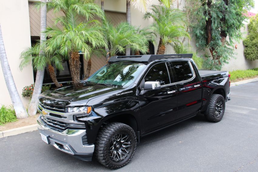 Go Rhino 5933110T 19-23 Chevrolet/GMC Silverado/Sierra 1500 CC Ceros Low Profile Roof Rack - Tex. Blk