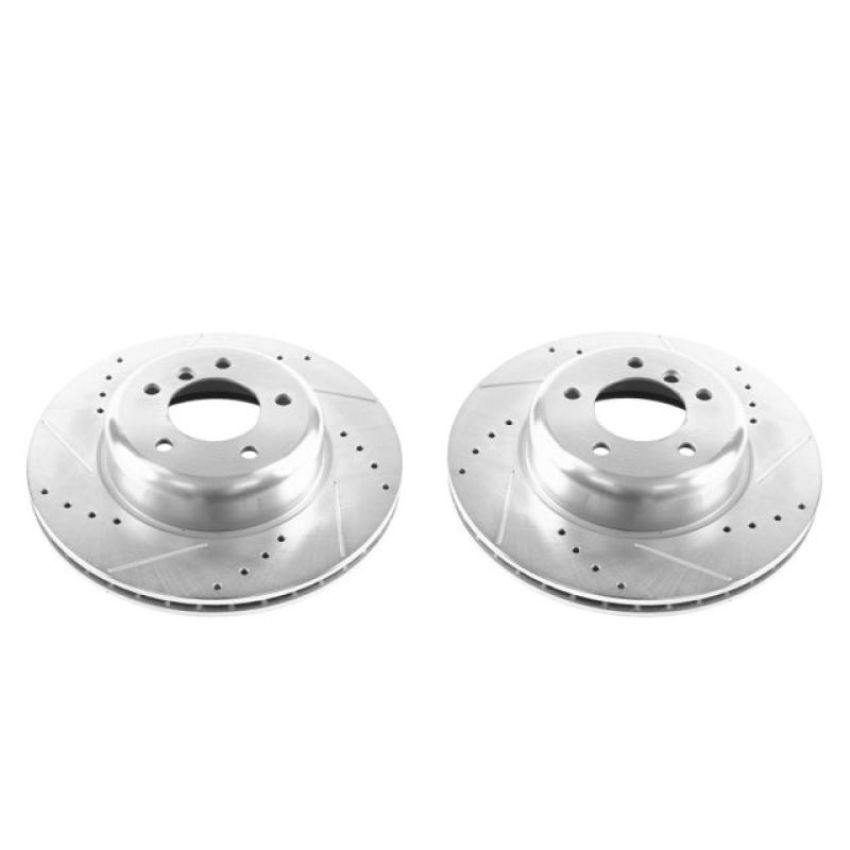 PowerStop EBR1224XPR PowerStop Evolution Performance Drilled, Slotted & Plated Brake Rotor Pair