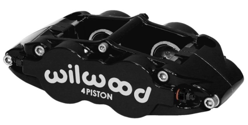 Wilwood 120-14056-BK Caliper-Forged Superlite 4R 1.38/1.38in Pistons 1.10in Disc, Black