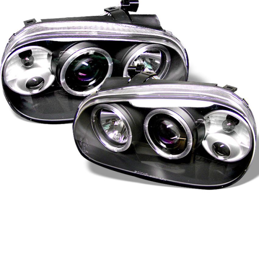 SPYDER 5012159 Projector Headlights - LED Halo - Black