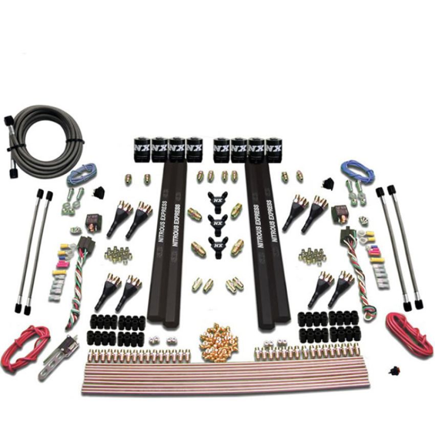 Nitrous Express 90095-00 SX2 DUAL STAGE/ALCOHOL - 8 SOLENOID (200-1200HP) LESS BOTTLE