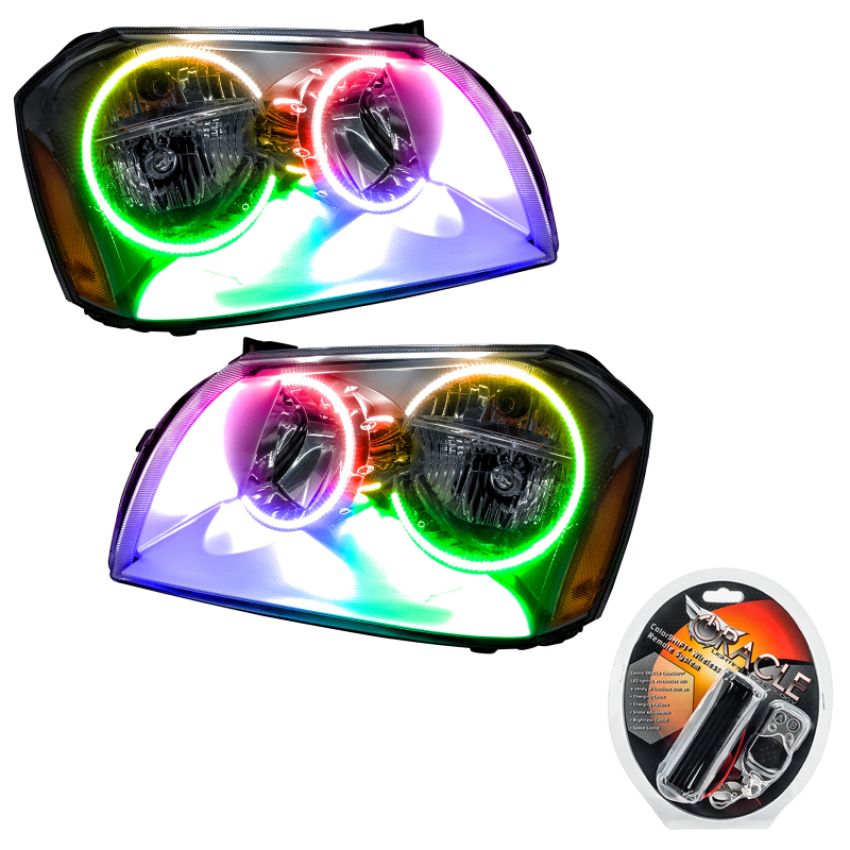 Oracle Lighting 7157-330 SMD Pre-Assembled Headlights, Chrome Bezel, ColorSHIFT