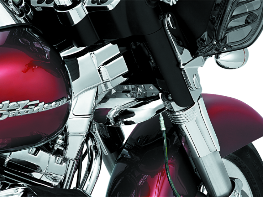 Kuryakyn 1100 Lower Tree Wind Deflector 80-13 Touring Chrome