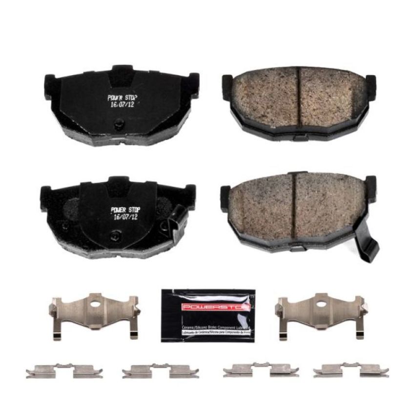 PowerStop Z23-323 PowerStop - Z23 Daily Driver Carbon-Fiber Ceramic Brake Pads with Hardware Kit