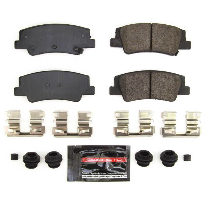 PowerStop Z23-2299 PowerStop - Z23 Daily Driver Carbon-Fiber Ceramic Brake Pads with Hardware Kit